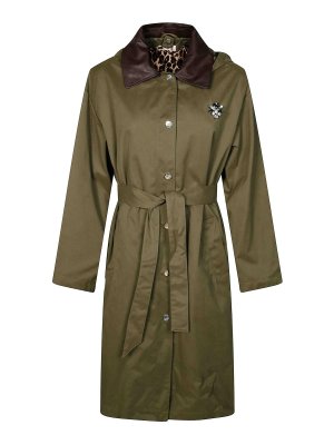 Liu Jo: trench coats - Military Animal Print Trench Coat