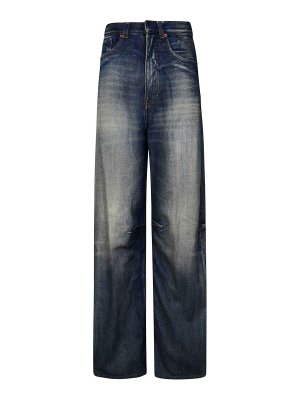 MM6 MAISON MARGIELA: ベルボトムジーンズ - フレアジーンズ - ブルー