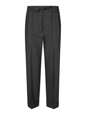 P.A.R.O.S.H.: Pantalons casual - Pantalons Décontractés - Noir
