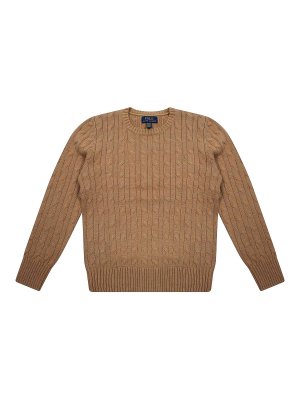 POLO RALPH LAUREN: crew necks - Braided Crewneck Sweater
