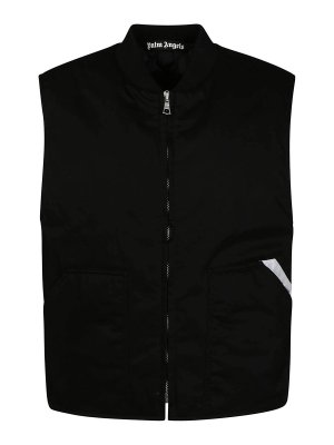 Palm Angels: waistcoats & gilets - Pocket Logo Vest