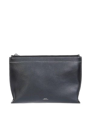 A.P.C.: Bolso clutch - Bolso Clutch - Negro