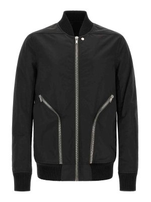 RICK OWENS: bombers - heizer flight' bomber jacket