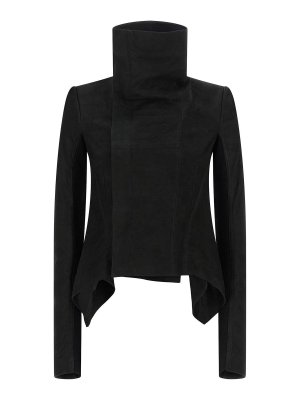 RICK OWENS: leather jacket - naska biker' jacket