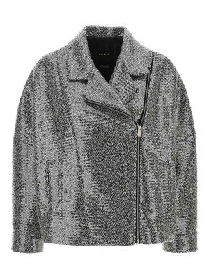 Pinko: short coats - Sequin caban