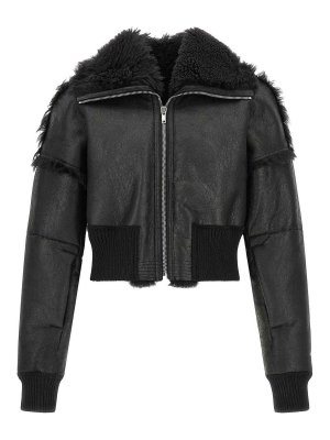 RICK OWENS: ボンバージャケット - ボンバージャケット - 黒