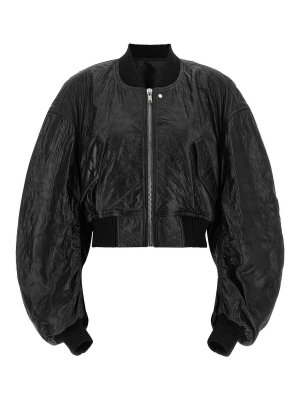 RICK OWENS: bombers - secchia cropped flight' bomber jacket