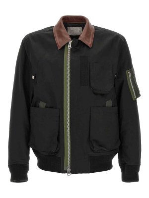 Sacai: giacche imbottite - Giubbotto in cotone