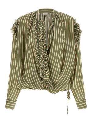 DRIES VAN NOTEN: シャツ - シャツ - 緑