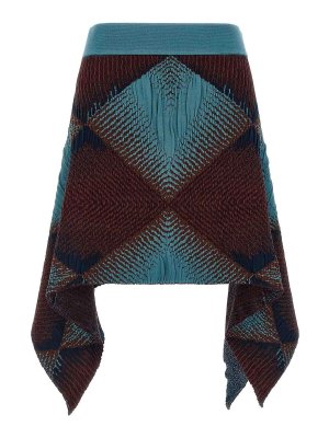 KIKO KOSTADINOV: gonne al ginocchio  e longuette - gonna 'ikat argyle'