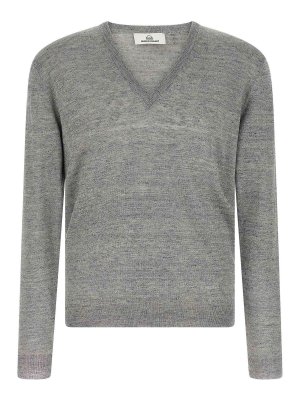 RIVVIA PROJECT: Suéteres con cuello pico - Suéter Cuello Redondo - Gris