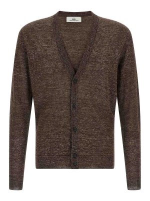 RIVVIA PROJECT: cardigans - Linen silk cardigan