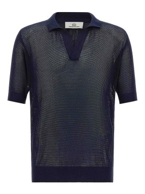 RIVVIA PROJECT: polo shirts - Openwork cotton polo shirt
