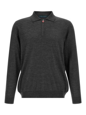 KITON: Poloshirts - Poloshirt - Grau