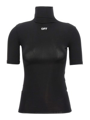 OFF-WHITE: t-shirts - off stamp' logo stencil t-shirt
