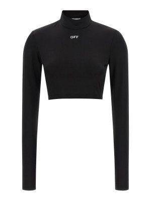 OFF-WHITE: Tops & Tank tops - off stamp' crop top