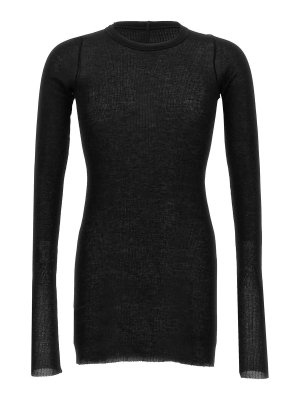 RICK OWENS: t-shirts - rib ls t' t-shirt