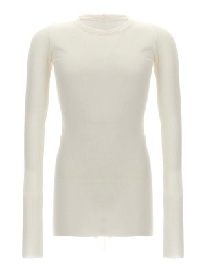 RICK OWENS: t-shirts - rib ls t' t-shirt