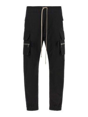 RICK OWENS: casual trousers - mastodon cargo' pants