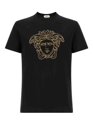 VERSACE: Camisetas - Camiseta - Negro