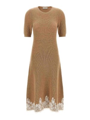 ALBERTA FERRETTI: abiti al ginocchio - Vestito  con orlo in pizzo