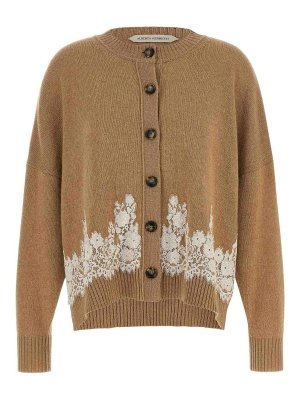 ALBERTA FERRETTI: cardigan - Cardigan con inserti in pizzo