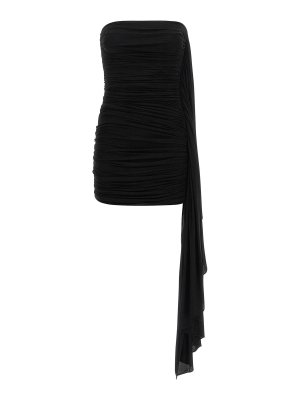 ALEXANDER WANG: knee length dresses - Asymmetrical draped dress