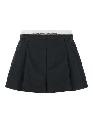 ALEXANDER WANG: Trousers Shorts - Logo band shorts