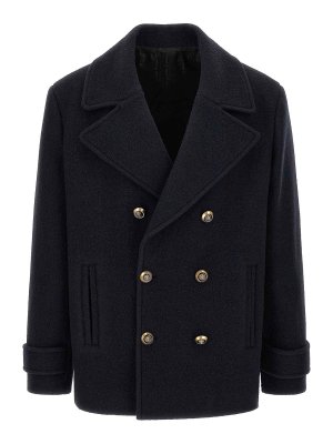 Balmain: short coats - Wool caban