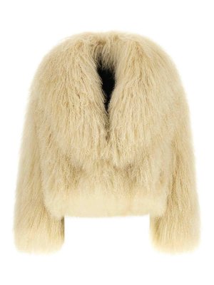 Blancha: Fourrure - Manteau En Fourrure - Beige