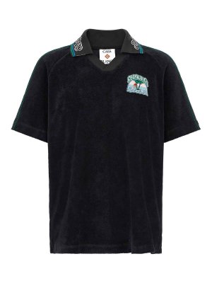 CASABLANCA: polo shirts - towelling' jacquard polo shirt