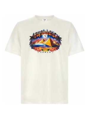 CASABLANCA: t-shirts - tourism' print t-shirt