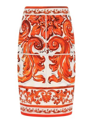 DOLCE & GABBANA: gonne al ginocchio  e longuette - gonna 'maiolica'