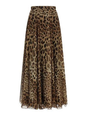 DOLCE & GABBANA: gonne al ginocchio  e longuette - gonna 'leo'