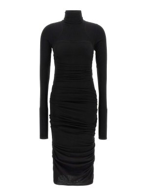 ELISABETTA FRANCHI: ニーレングスドレス - 膝丈ドレス - 黒