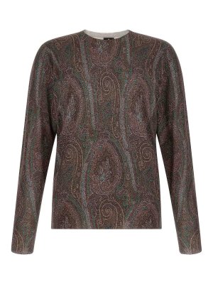 ETRO: クルーネック - クルーネック - ダークレッド