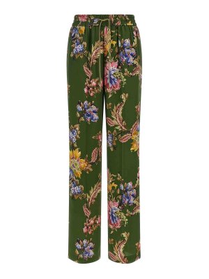 ETRO: pantaloni casual - Pantaloni con stampa floreale