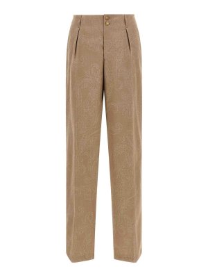 ETRO: Pantalones casual - Pantalón Casual - Beis