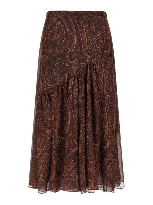ETRO: gonne al ginocchio  e longuette - Gonna con motivo cachemire