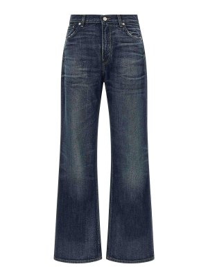HAIKURE: Jeans patte d'éléphant - Jean Évasé - Bleu