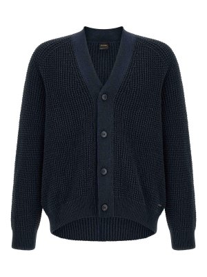 Hugo Boss: Cardigans - Cardigan - Bleu