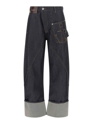 J.W. ANDERSON: Jeans Rectos - Vaqueros Rectos - Azul