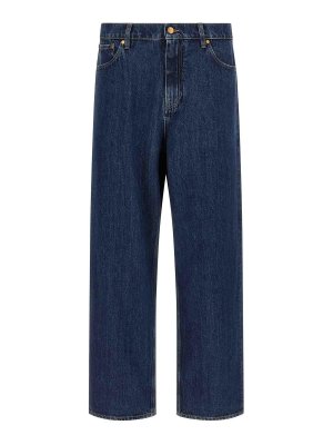 JIL SANDER: Jeans Rectos - Vaqueros Rectos - Azul