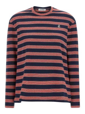 JIL SANDER: t-shirts - Striped t-shirt