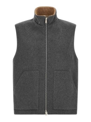 LARDINI: Chalecos - Chaleco - Gris