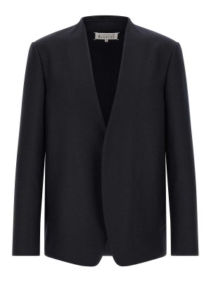Maison Margiela: Blazer - Blazer - Azul