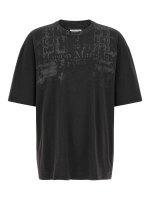 Maison Margiela: T-shirts - T-Shirt - Schwarz
