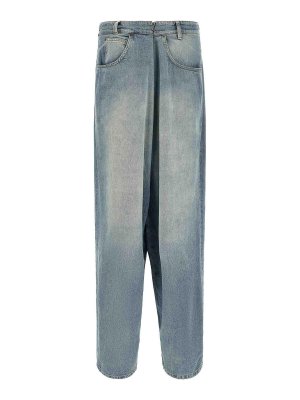 Maison Margiela: Jeans Rectos - Vaqueros Rectos - Azul Claro