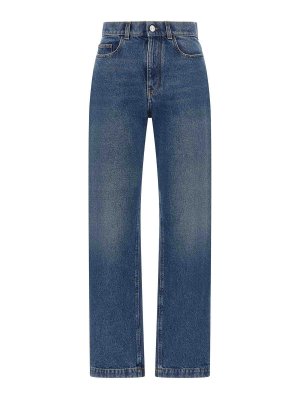 Marni: Jeans Rectos - Vaqueros Rectos - Azul