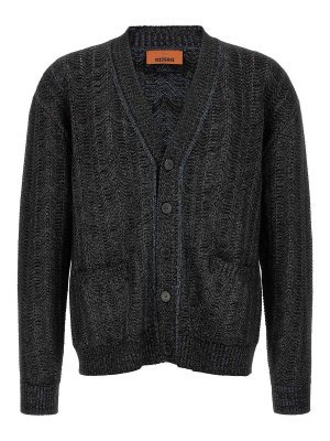 MISSONI: Cardigans - Cardigan - Bleu